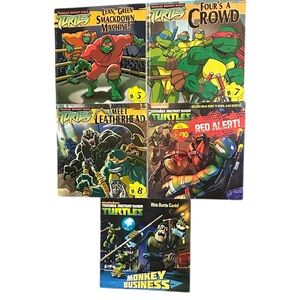 Teenage Mutant Ninja Turtles Softcover book lot of 5 - Some vintage